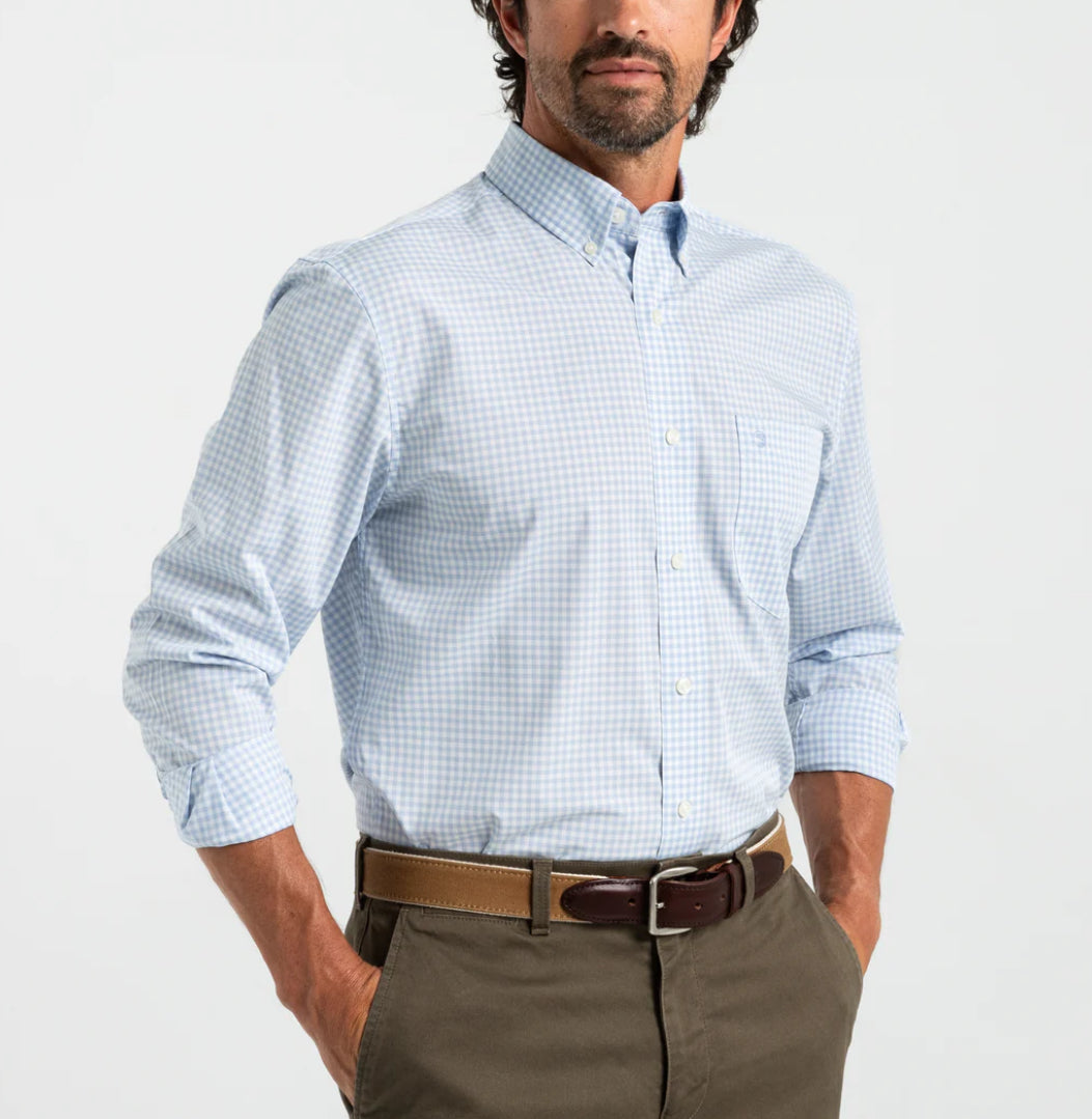 Performance Poplin Sport Shirt - ZEN BLUE