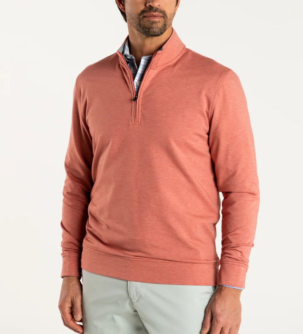 Dunmore 1/4 Zip Pullover - Faded Red