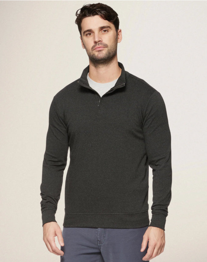 Hero Stretch Knit 1/4 Zip - Charcoal