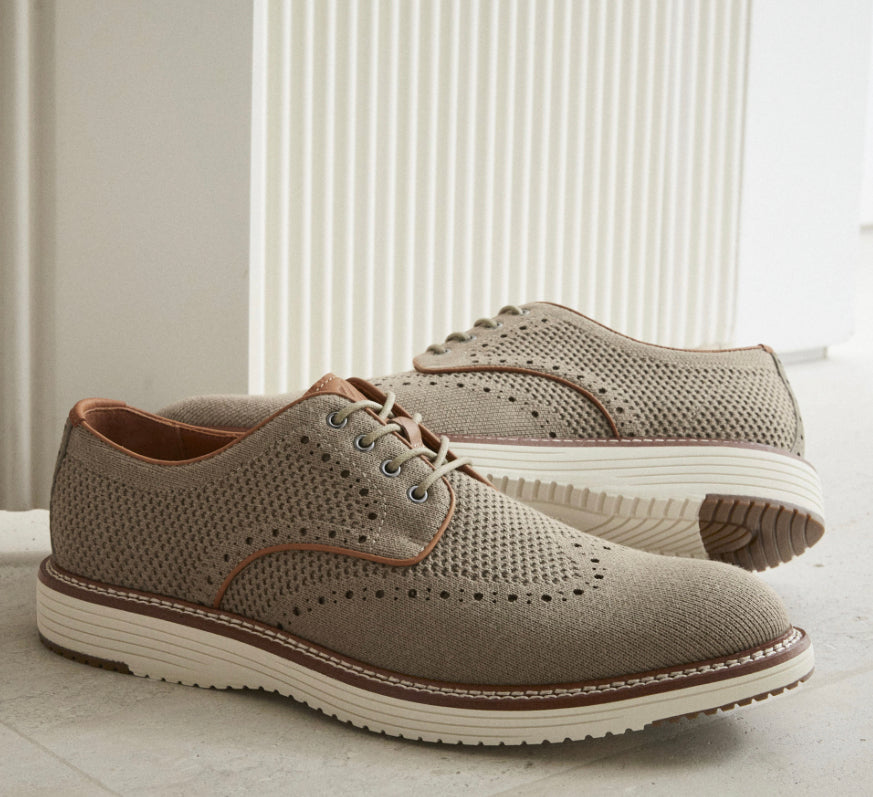 Upton Knit Wingtip - TAUPE