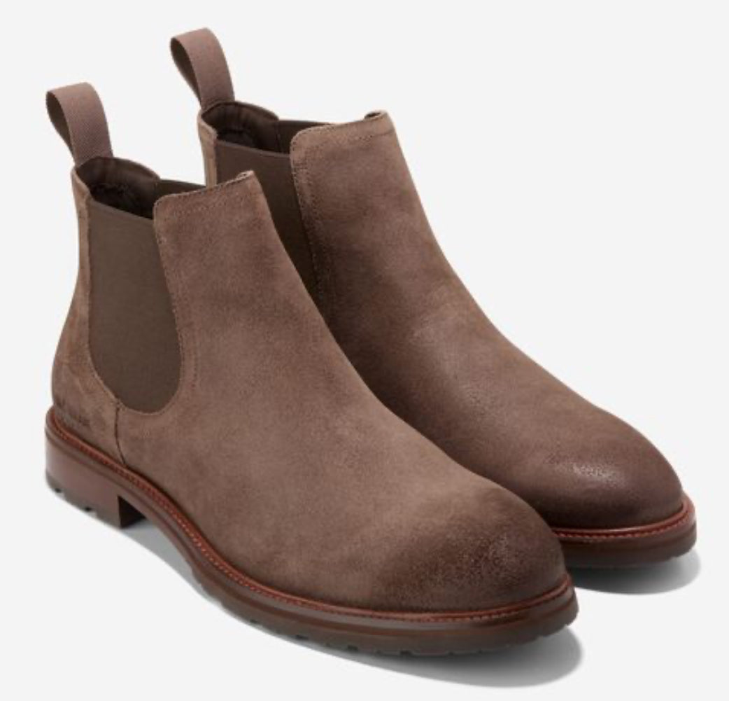 Berkshire Suede Chelsea Boot - LAVA WASH