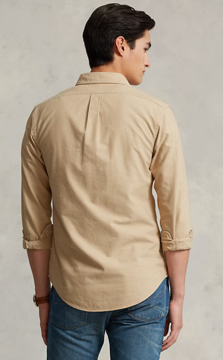 Garment Dyed Oxford Shirt - Surrey Tan