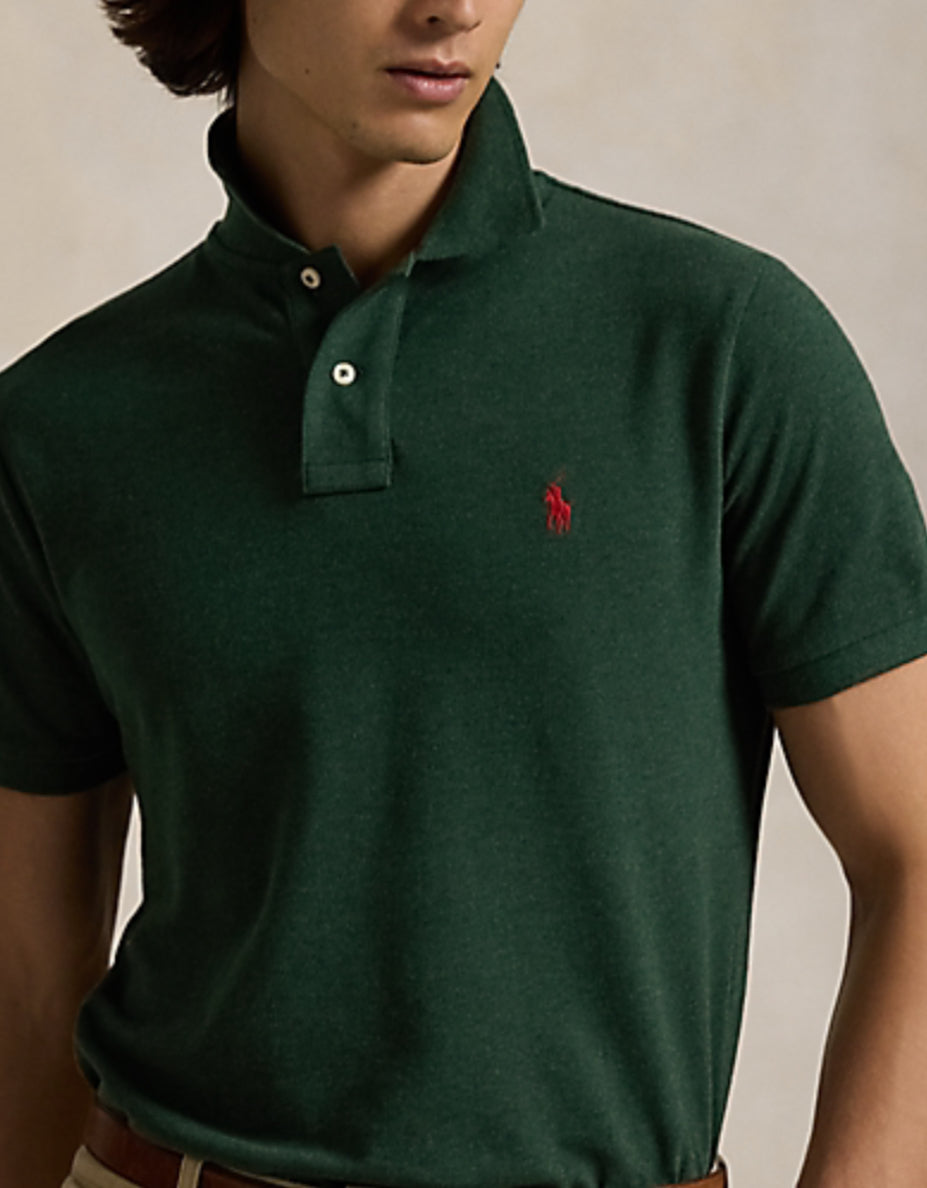 Iconic Mesh Polo Shirt - Scotch Pine Heather