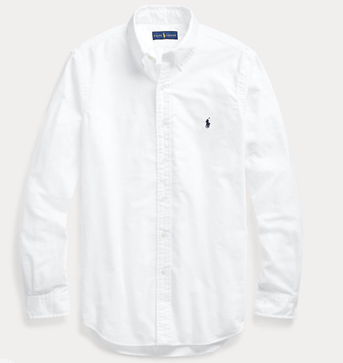 Garment Dyed Oxford Shirt - White