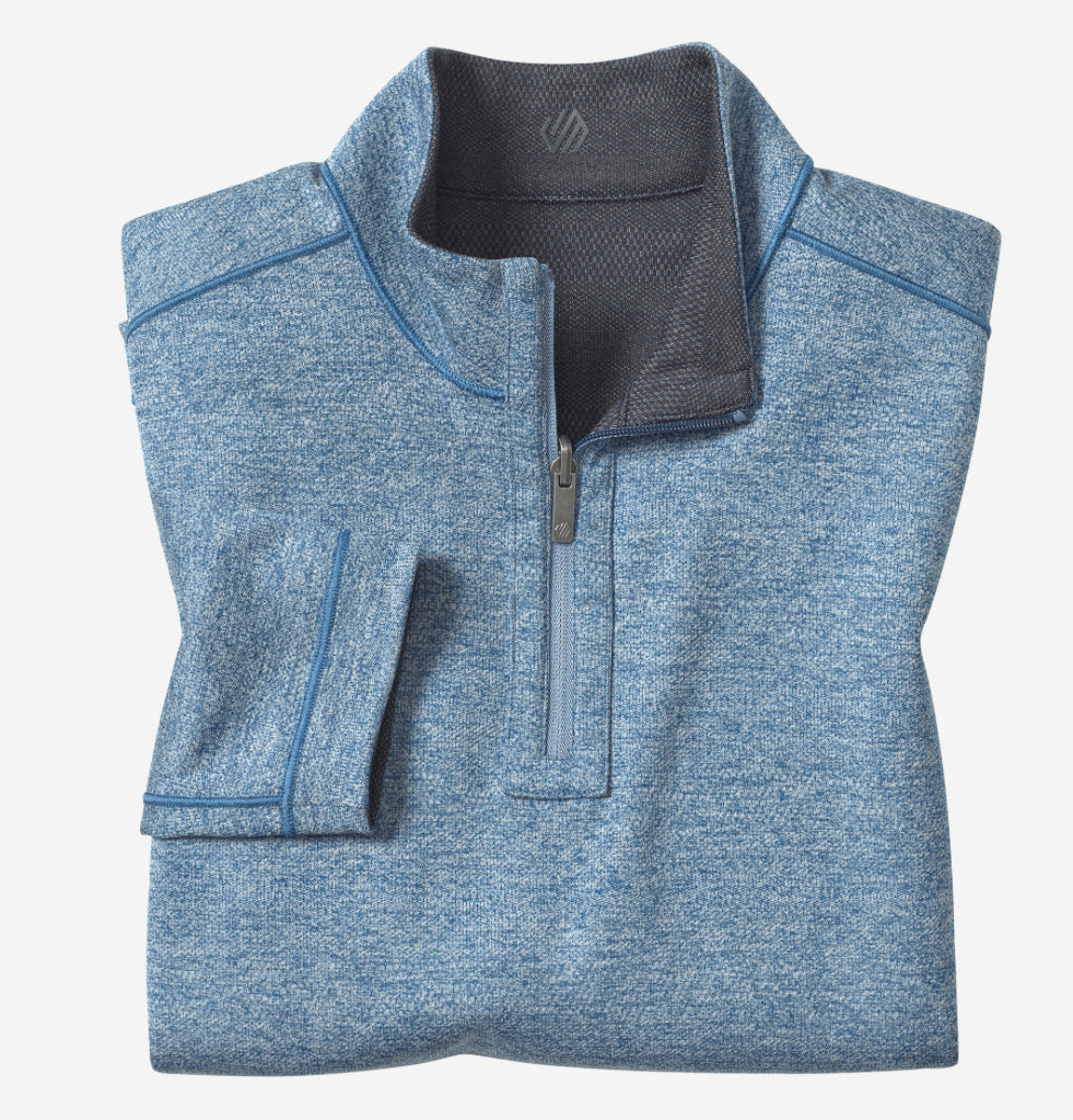 XC4 Performance Quarter Zip - Navy/Light Blue