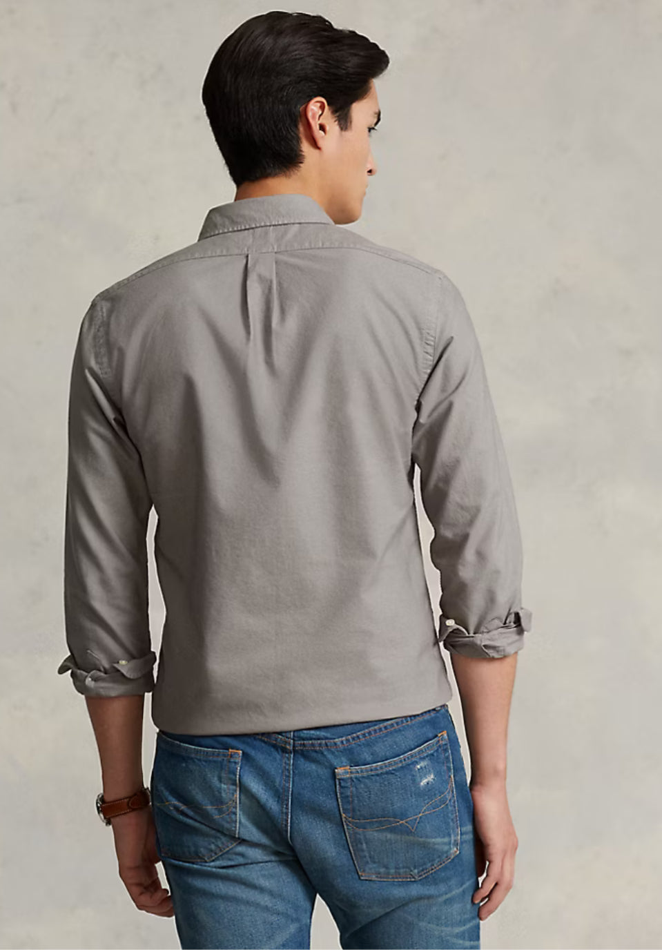 Garment Dyed Oxford Shirt - Perfect Grey