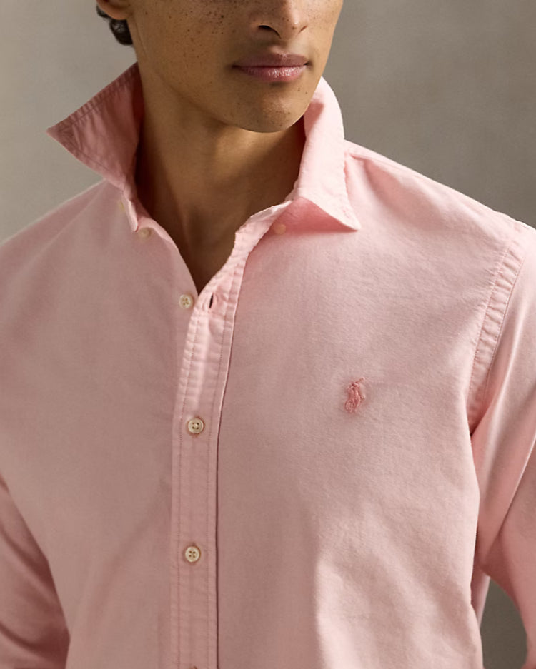 Mineral Dyed Oxford Shirt - Rose