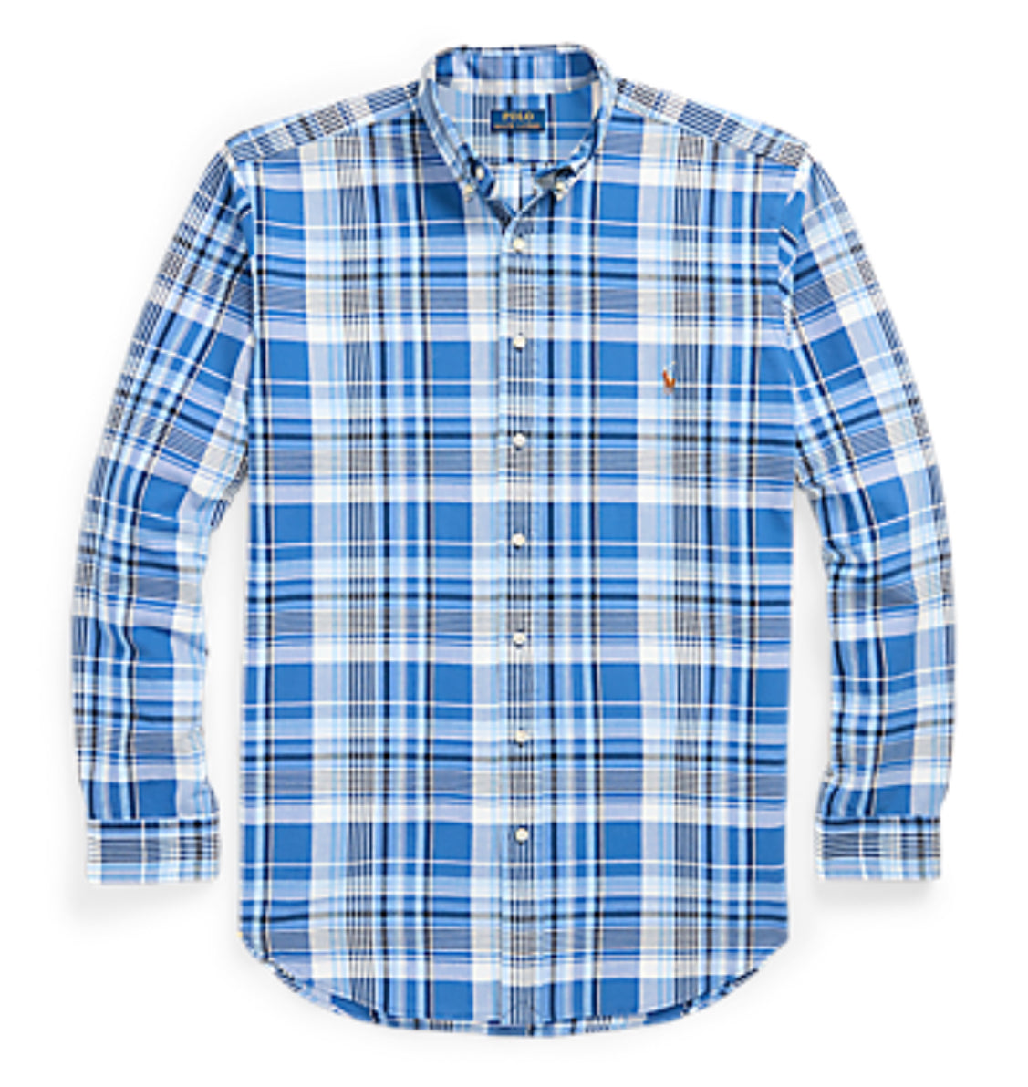 Tall Oxford Shirt - Blue Plaid