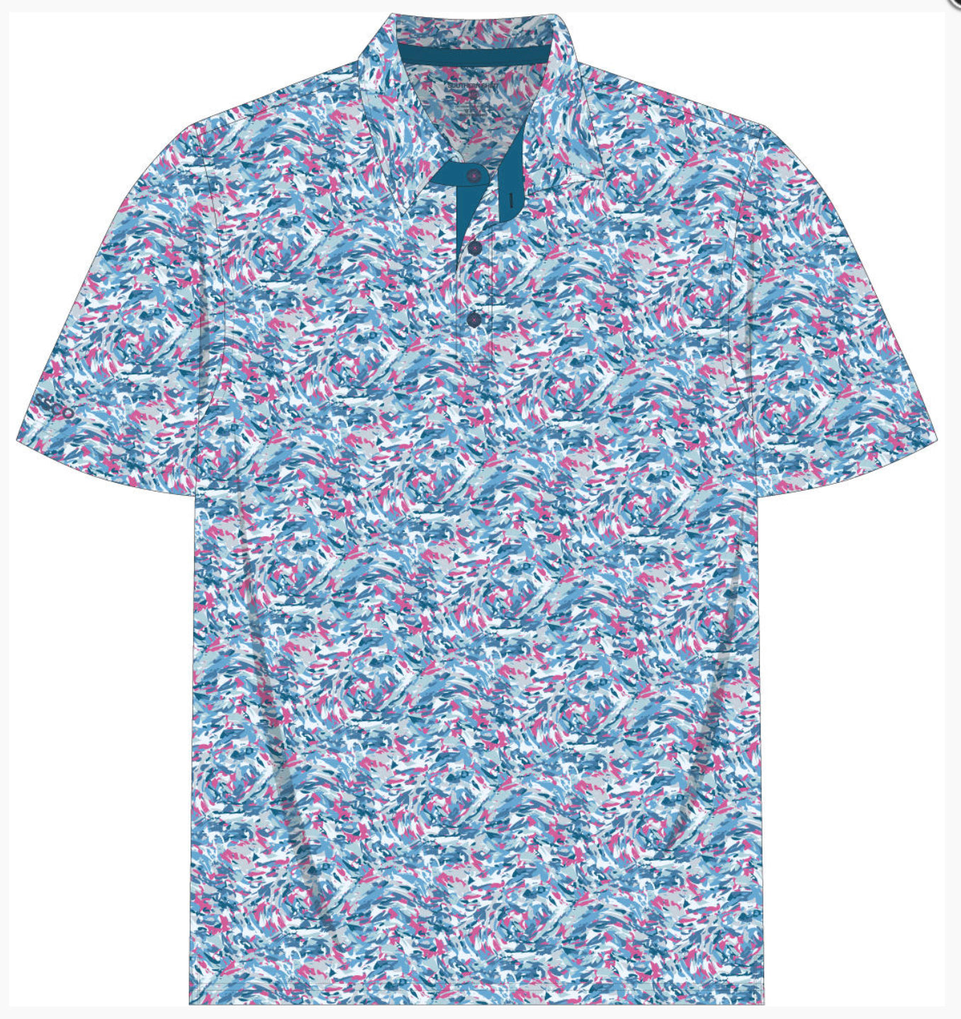 Barrier Reef Printed Polo