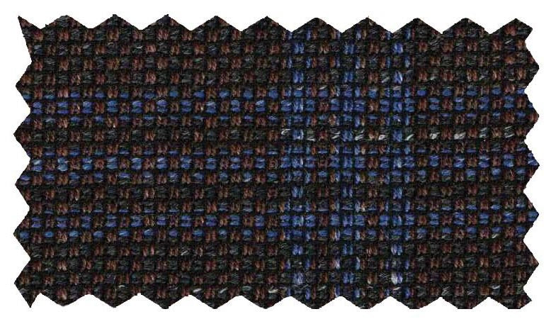 Mantoni Brown/Blue Windowpane Sportcoat