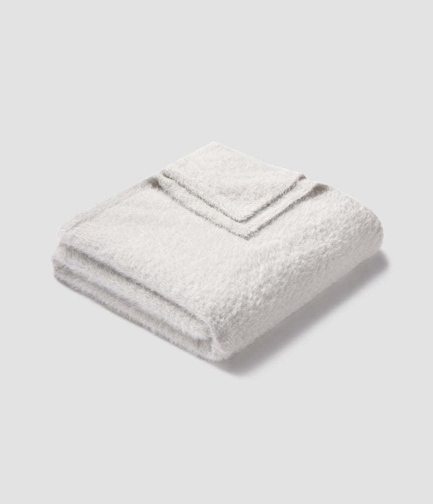 SSCO Feather Knit Blanket-Stone