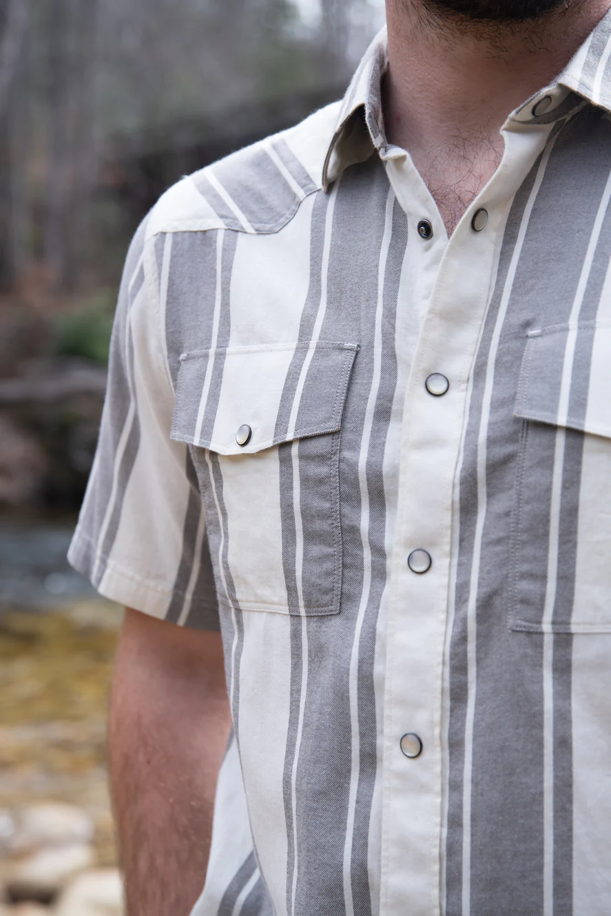 Thayne Short Sleeve Woven - PARCHMENT