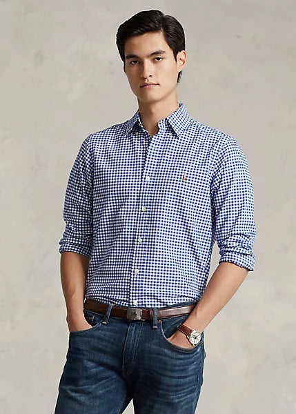 Iconic Oxford Long Sleeve - BLUE GINGHAM