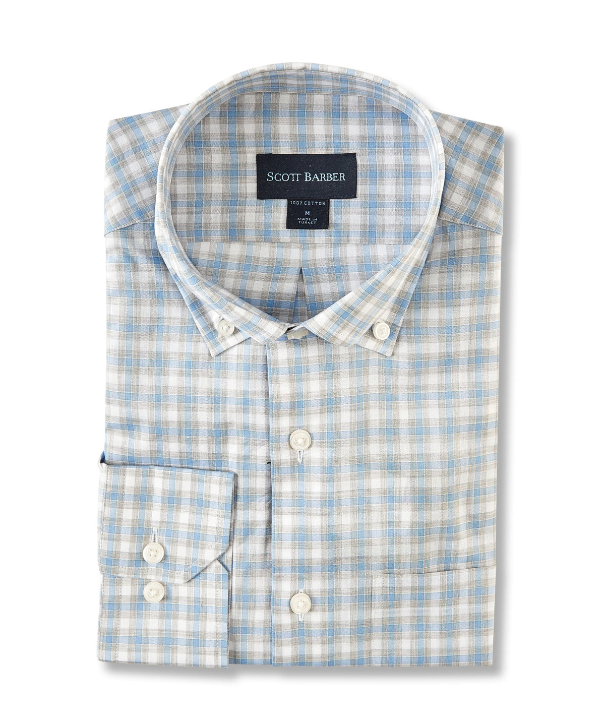 Heathered Chambray Check - DUSK