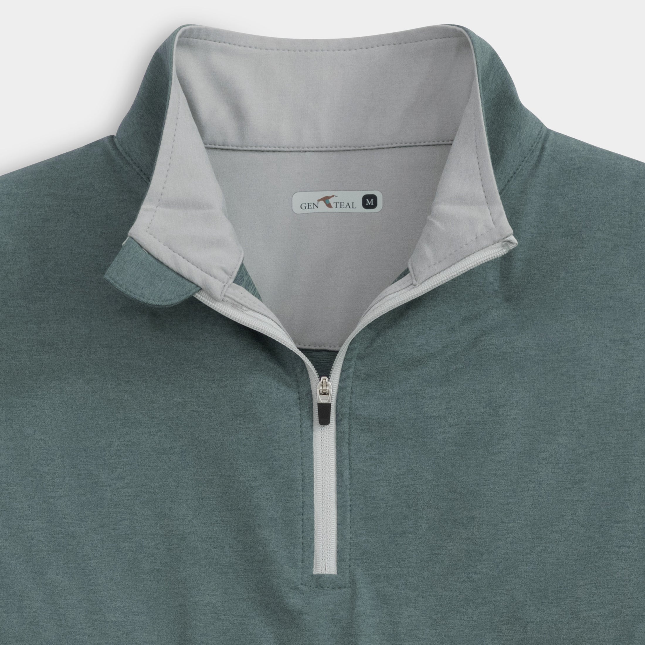 Heathered Venture Quarter Zip - CHARCOAL