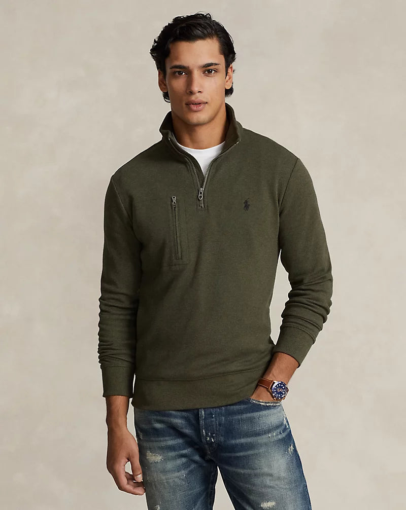 Mesh Knit Quarter Zip - ALIPNE HEATHER