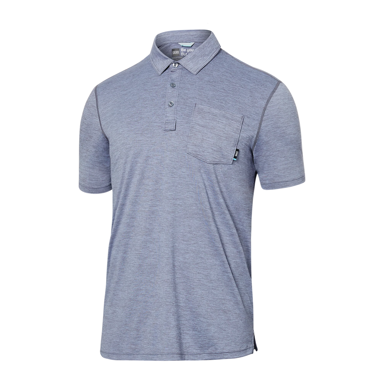 Drop Temp All Day Cooling Polo - SHARK HEATHER