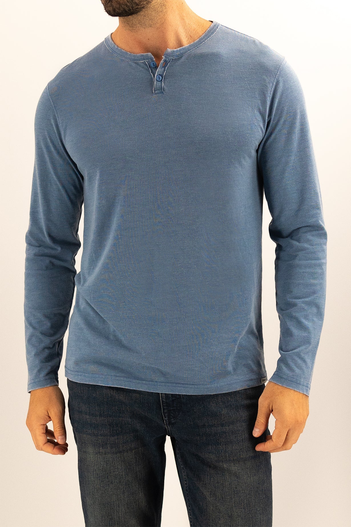 Long Sleeve Burnout Henley