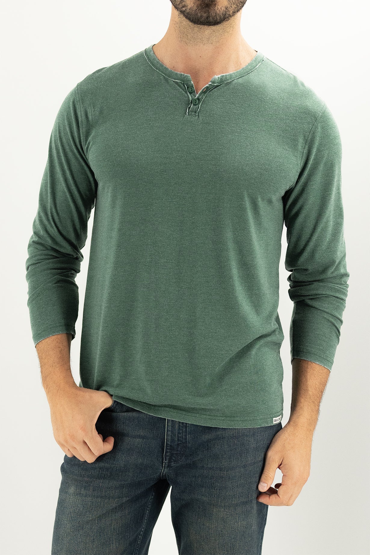 Long Sleeve Burnout Henley