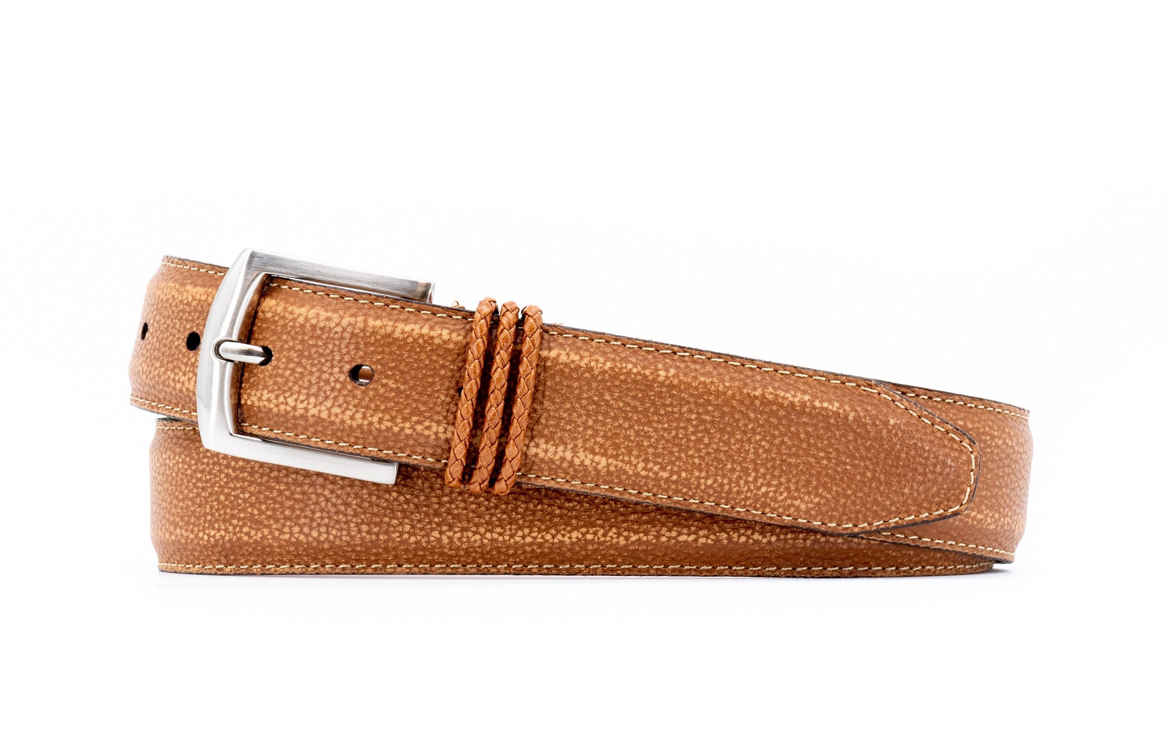 Bermuda Braid Belt - OLD SADDLE LEATHER