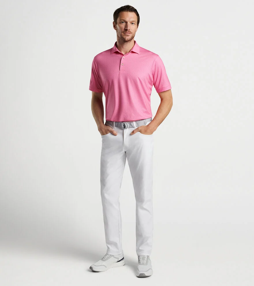 Tesseract Performance Jersey Polo - PINK/RUBY