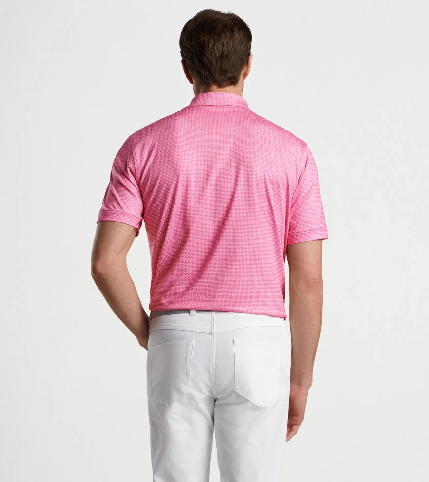 Tesseract Performance Jersey Polo - PINK/RUBY