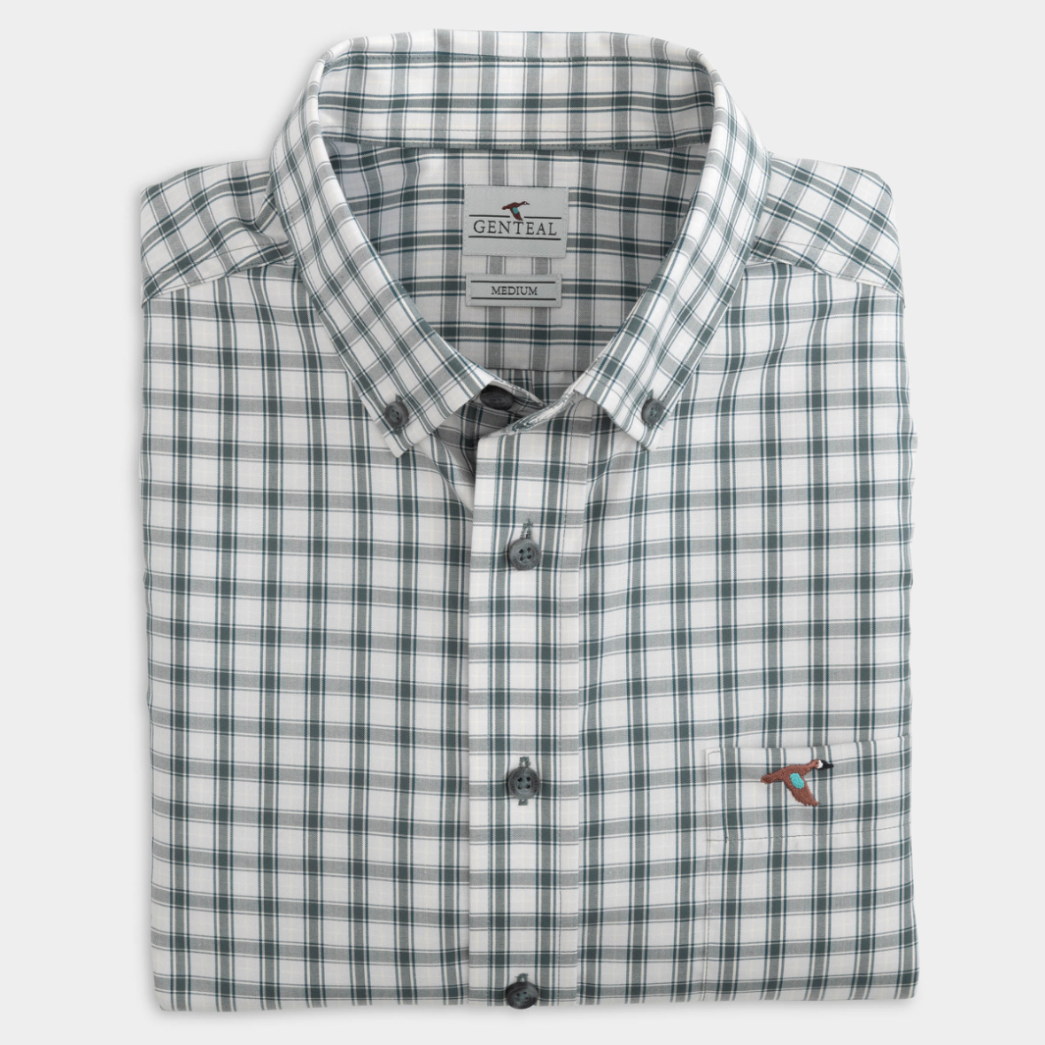 Bozeman Cotton Sport Shirt - Slate Plaid