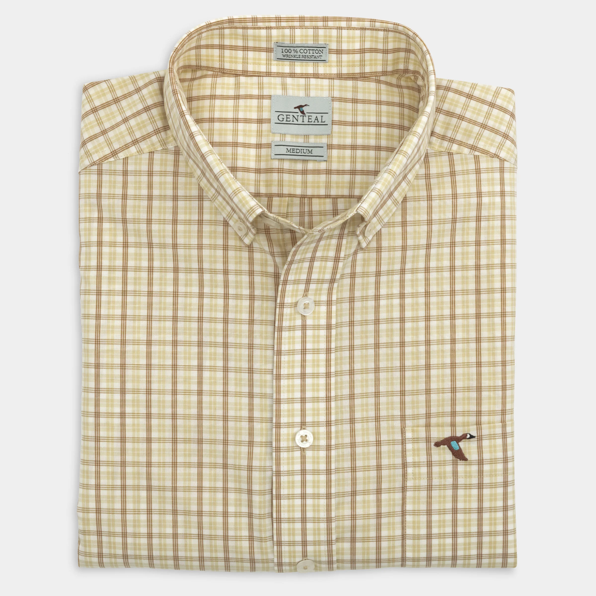 Rhodes Cotton Sport Shirt - Wheat