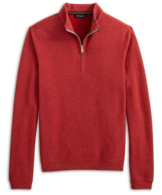 Stretch Fleece Pullover - Brick Red