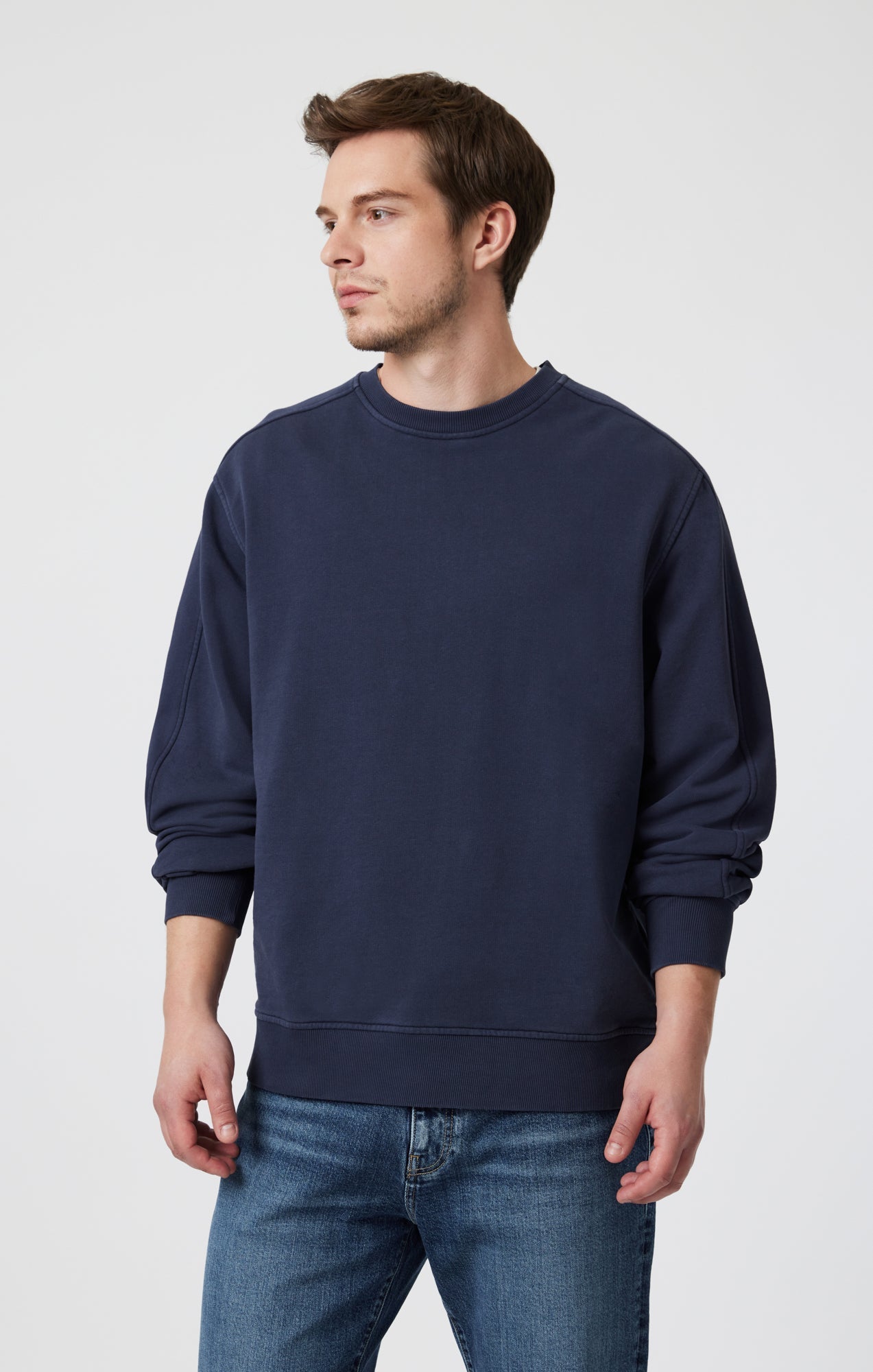 Relaxed Fit Sweatshirt - Collegiate Blue