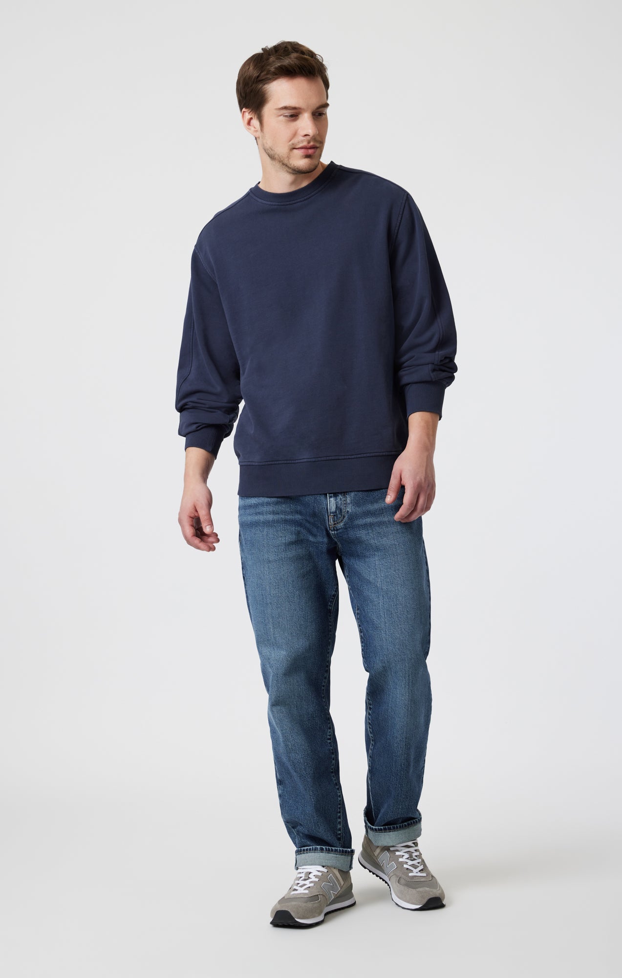 Relaxed Fit Sweatshirt - Collegiate Blue