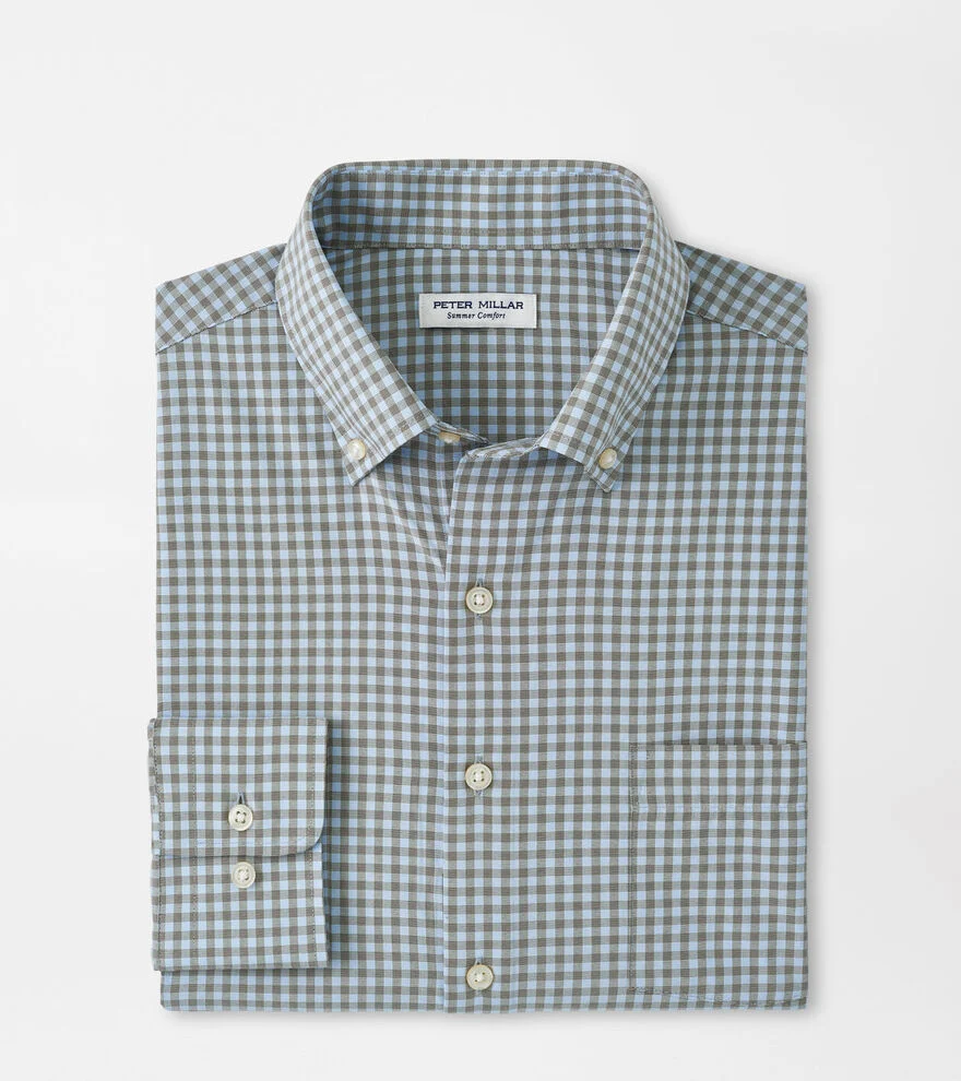 Murray Performance Poplin Shirt - Dark Olive