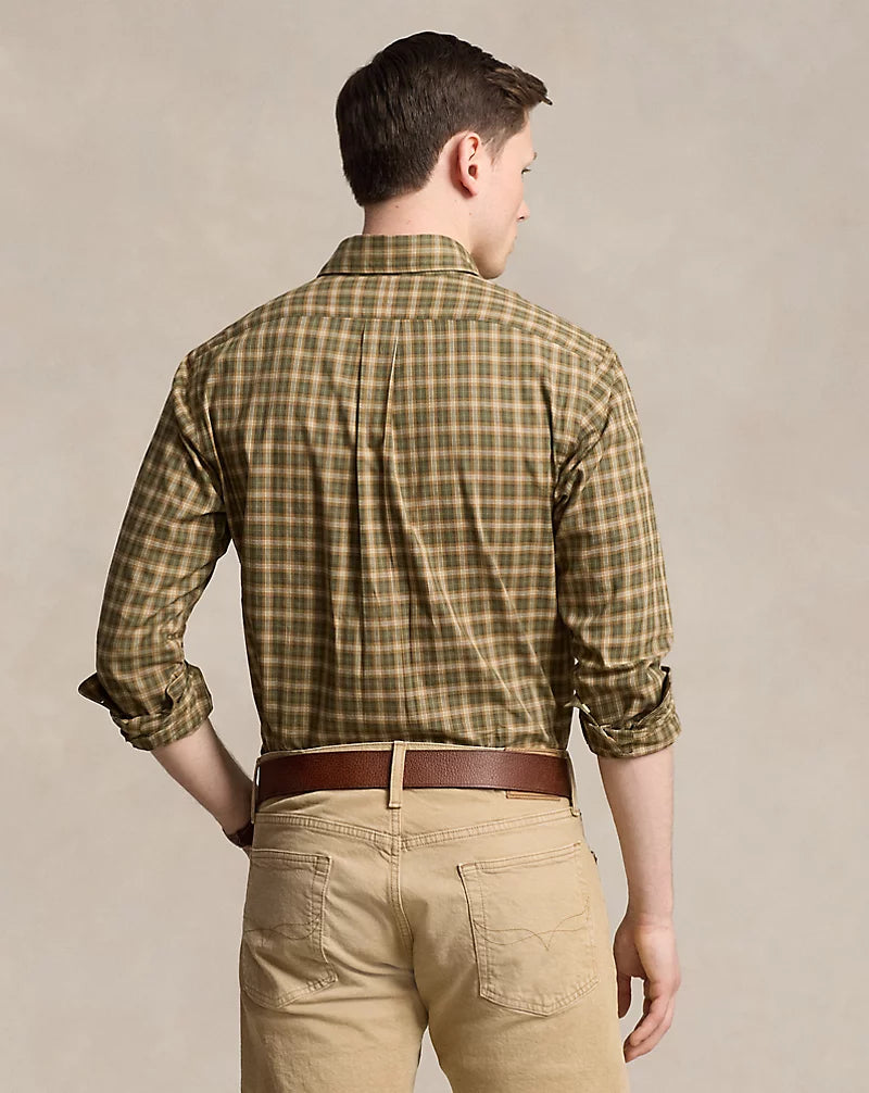 Plaid Twill Shirt - OLIVE/KHAKI