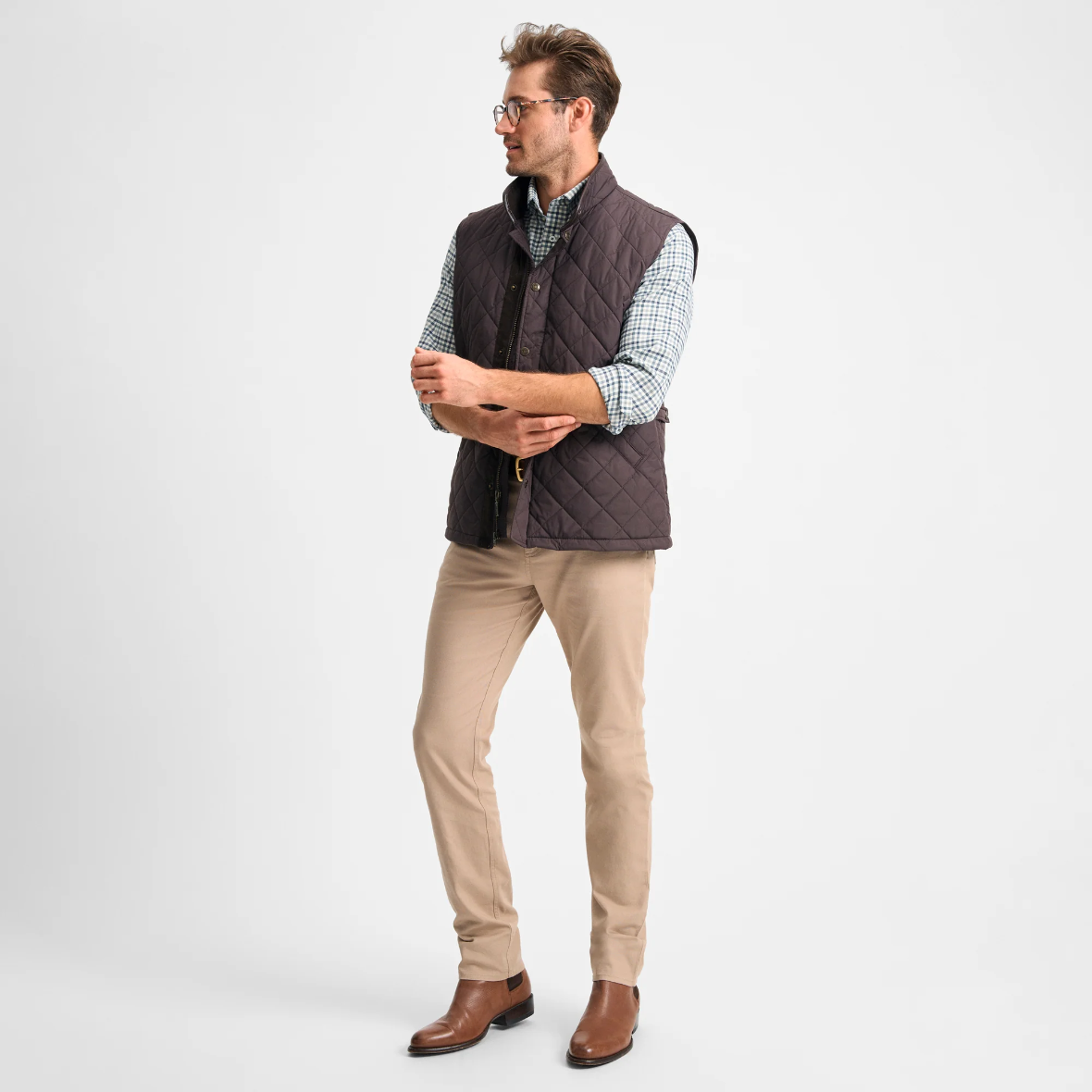 Northpoint Quilted Vest - Espresso