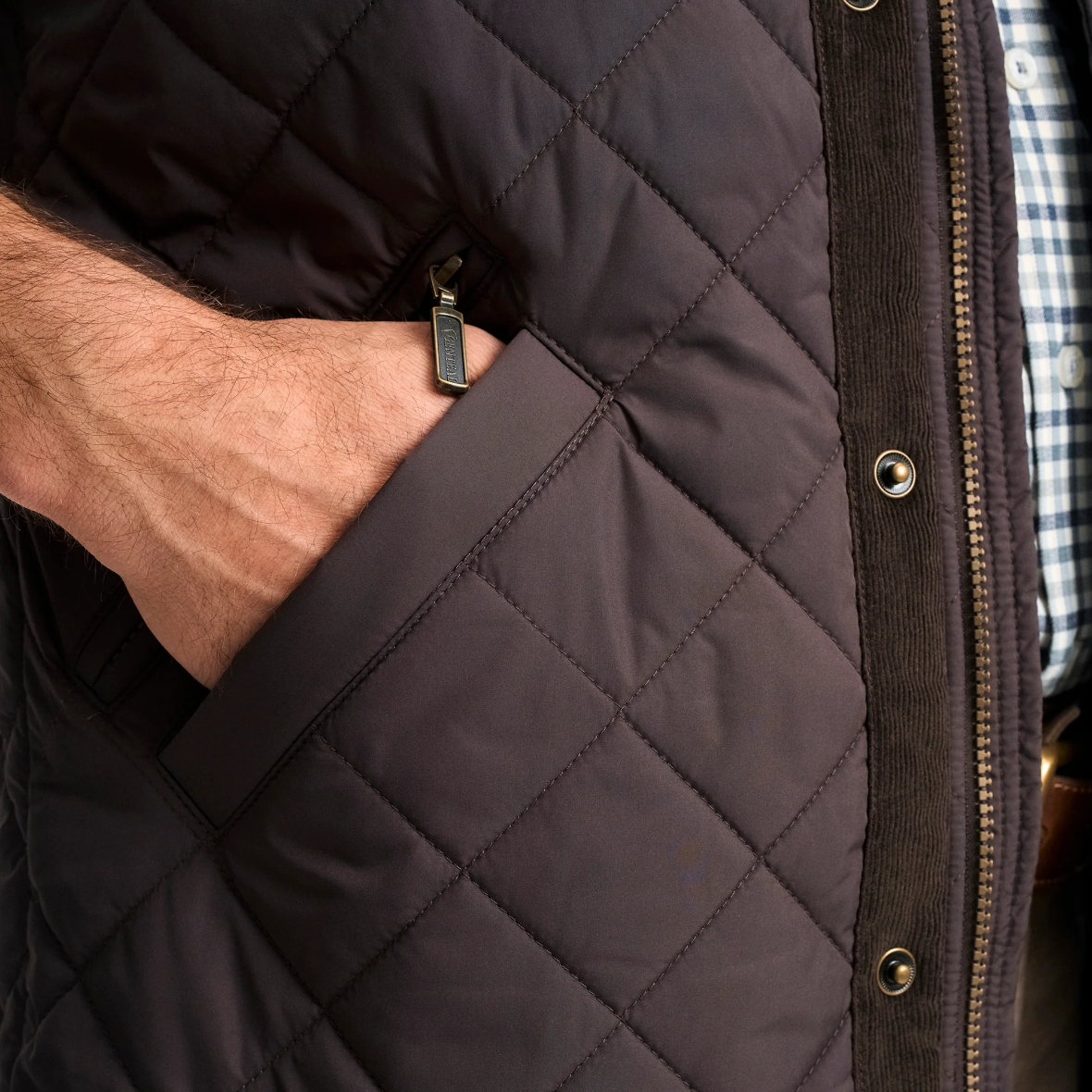 Northpoint Quilted Vest - Espresso