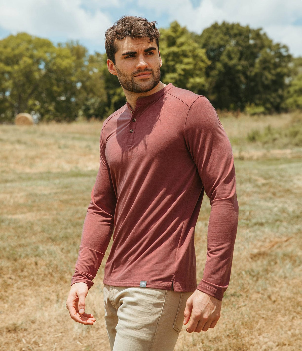 Max Comfort Henley - RED RIVER