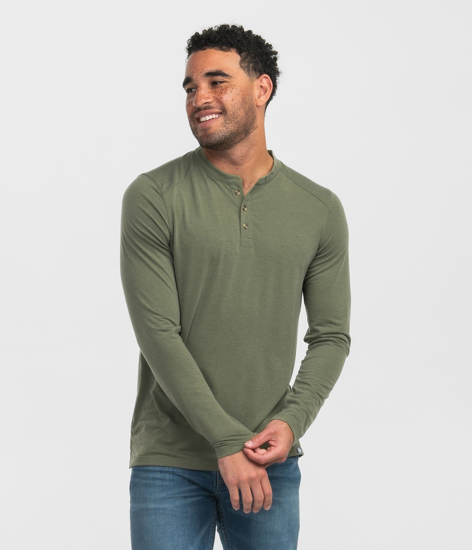 Max Comfort Henley - SPANISH MOSS