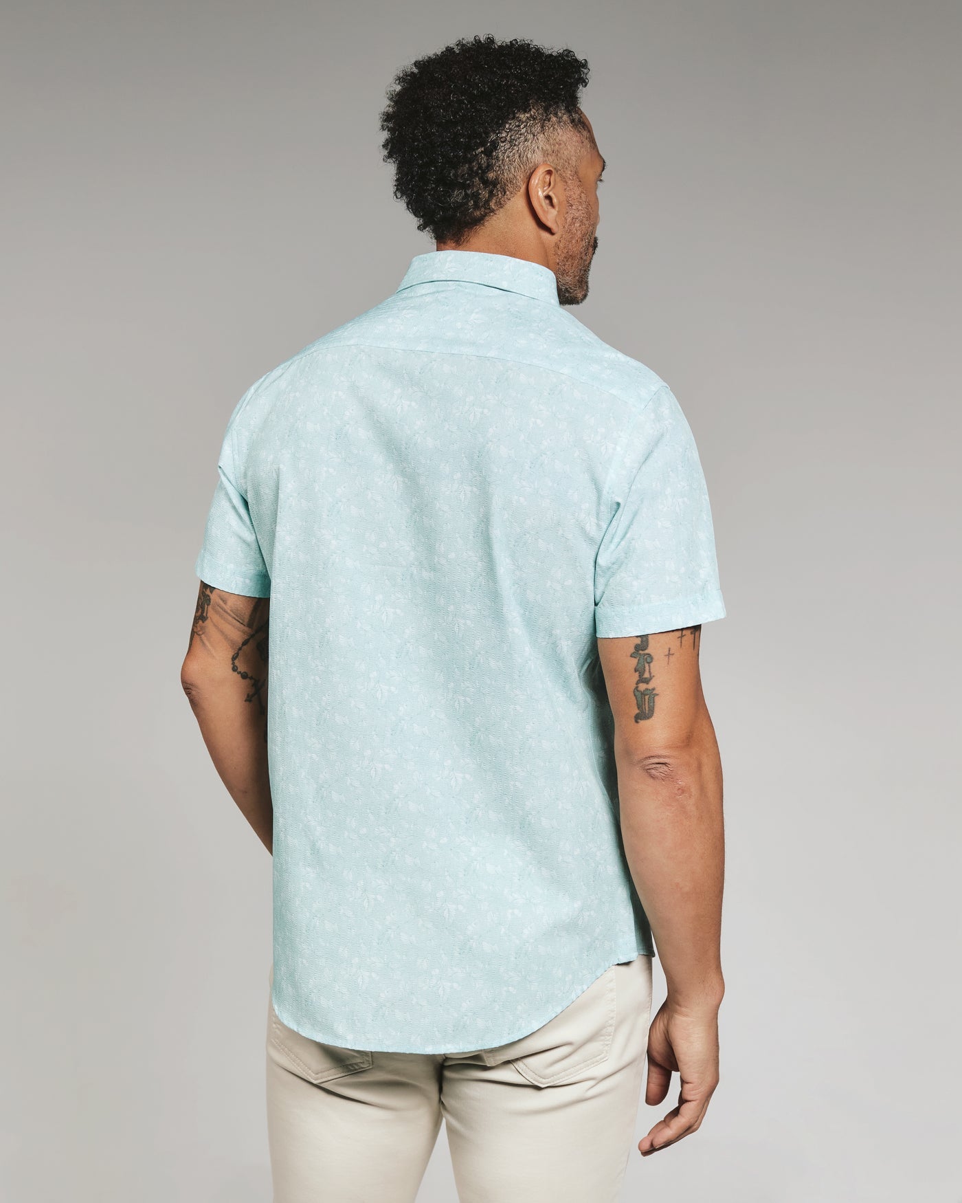 Hollis Short Sleeve Shirt - Seafoam