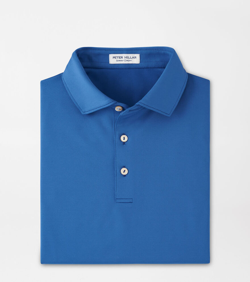 Solid Performance Jersey Polo - Sailor Blue