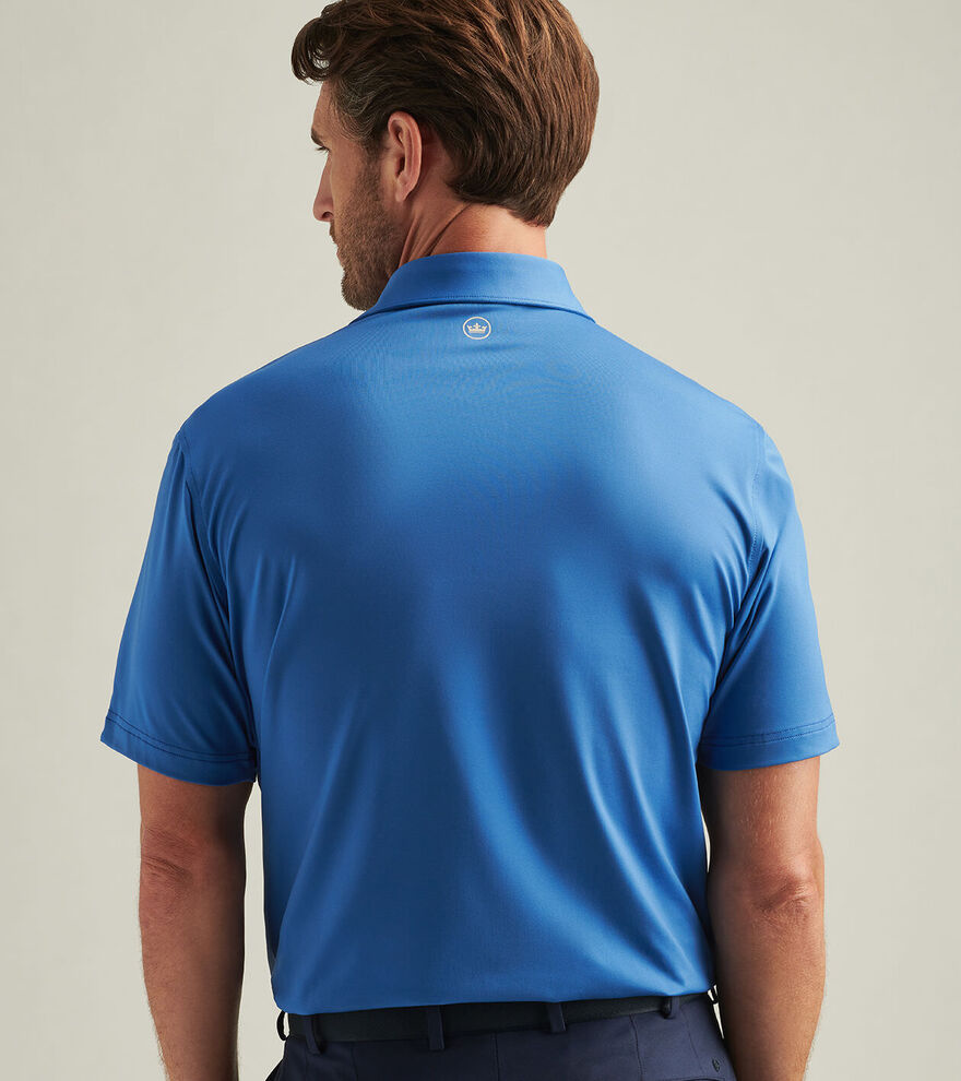 Solid Performance Jersey Polo - Sailor Blue