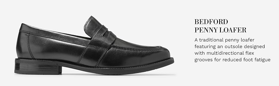 Bedford Penny Loafer - BLACK