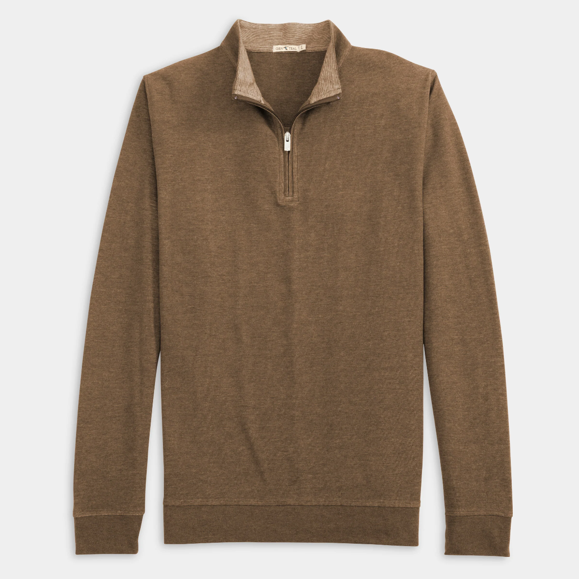 Cotton/Modal Quarter Zip - Cigar