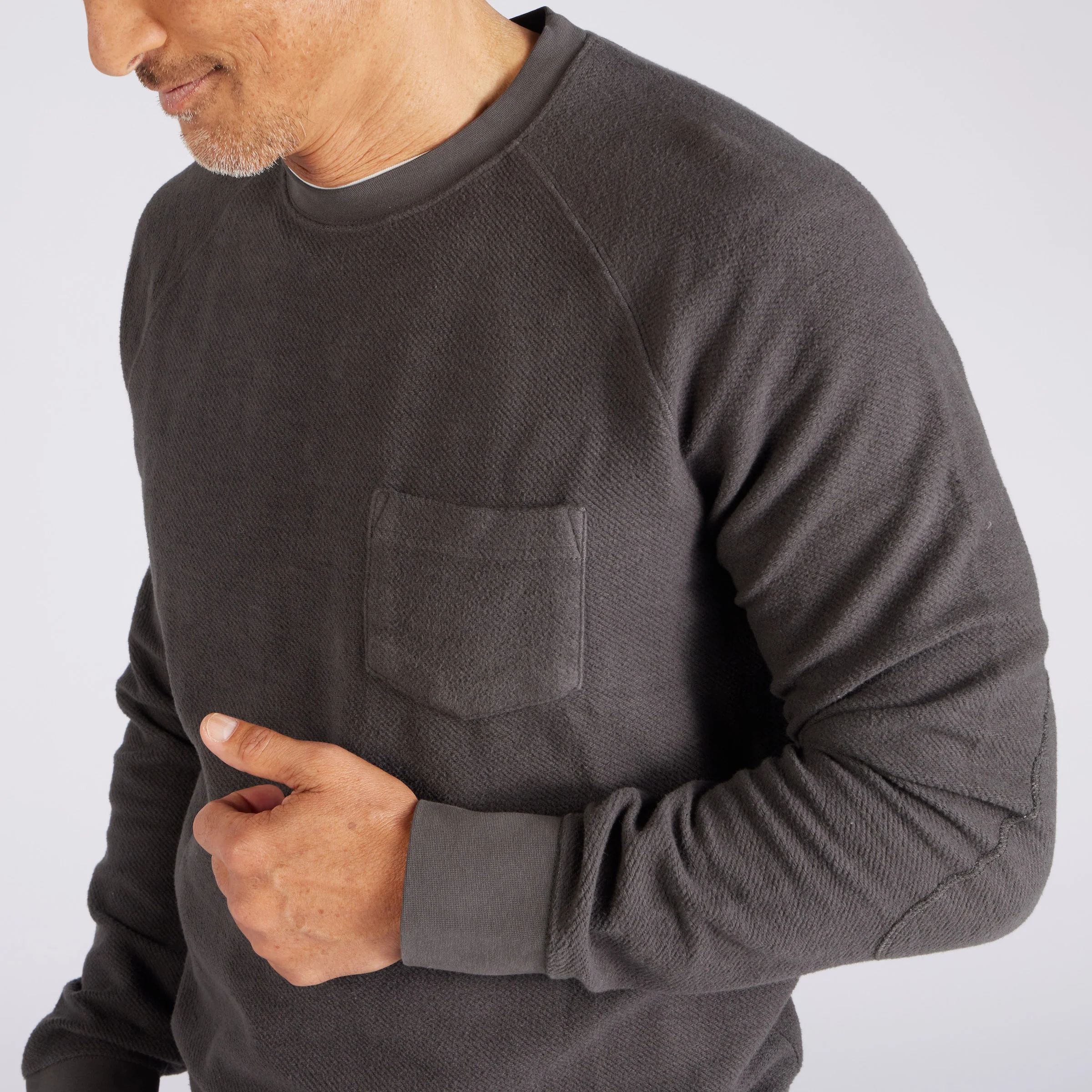 Dunlop Reverse Fleece Crewneck - Beluga