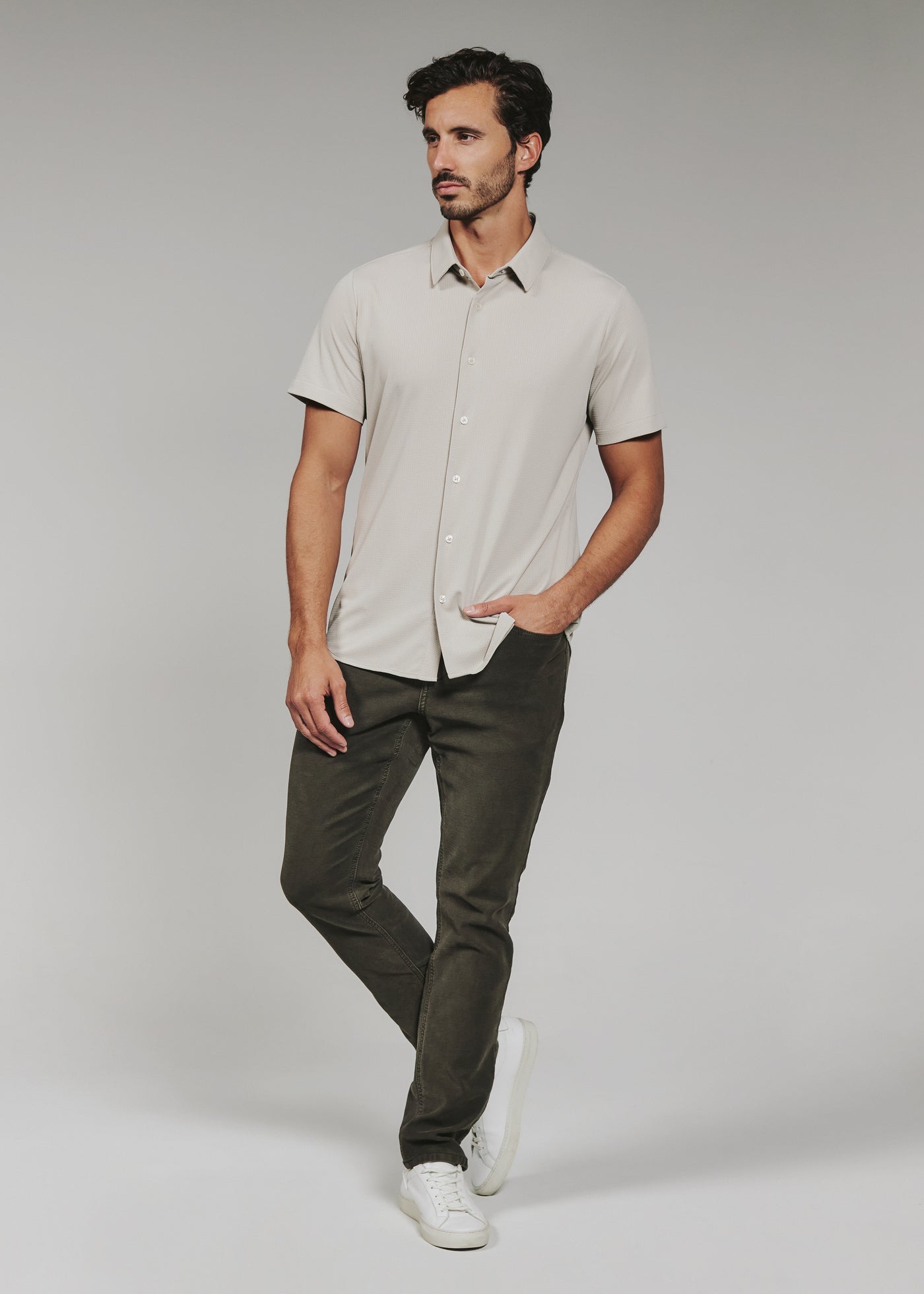 Aldridge Short Sleeve Shirt - Sand