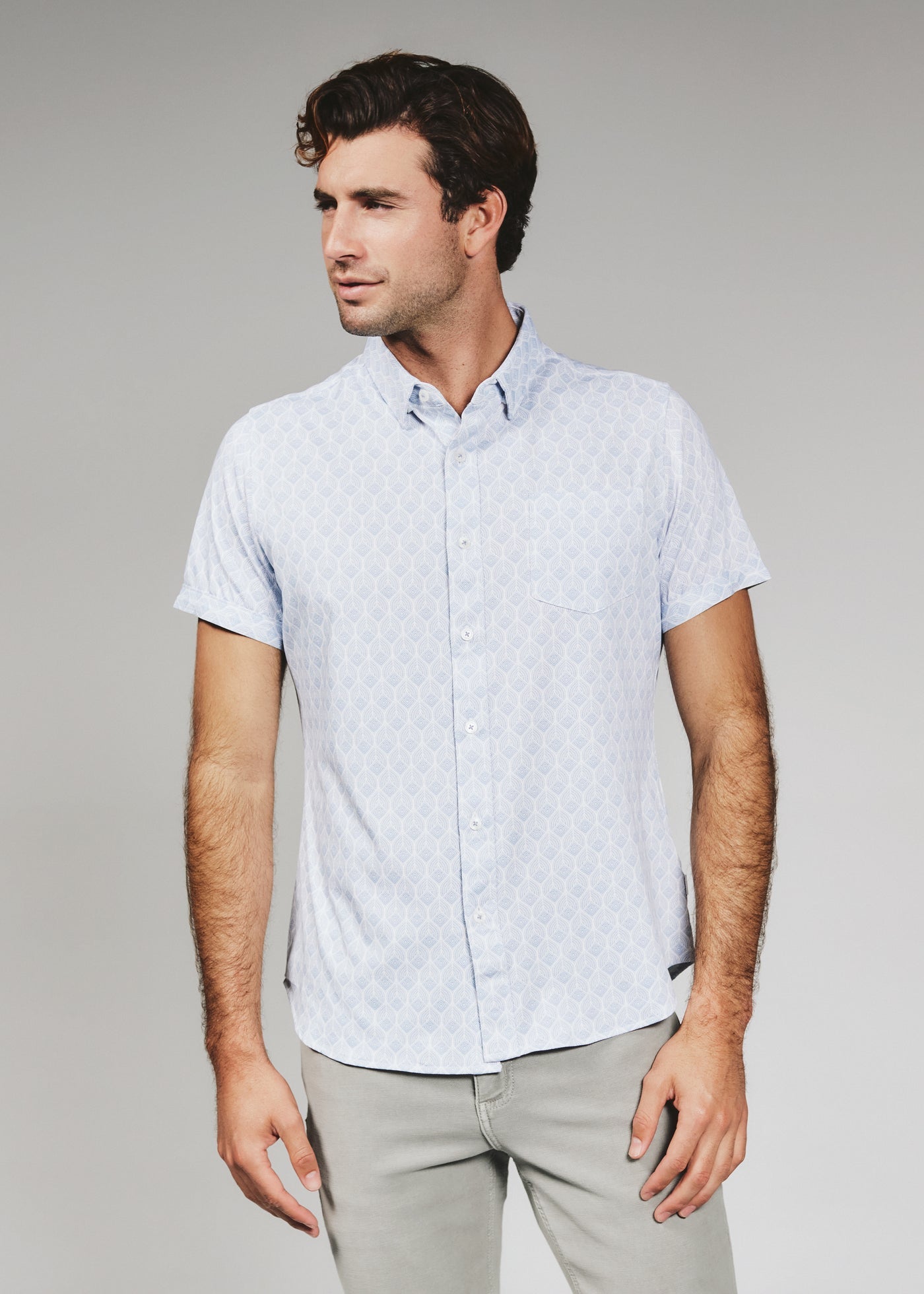 Holden Short Sleeve Shirt - Light Blue