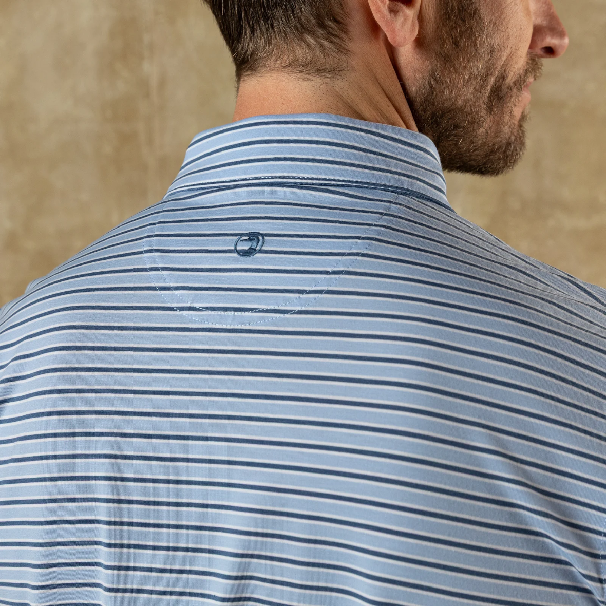 Summerford Performance Jersey Polo - Serenity Blue