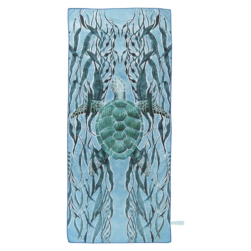 Marine Turtle Reverisble Beach Towel