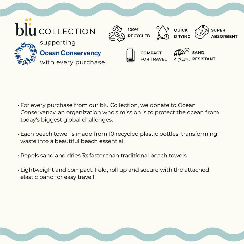 Sea Treasures Reversible Beach Towel