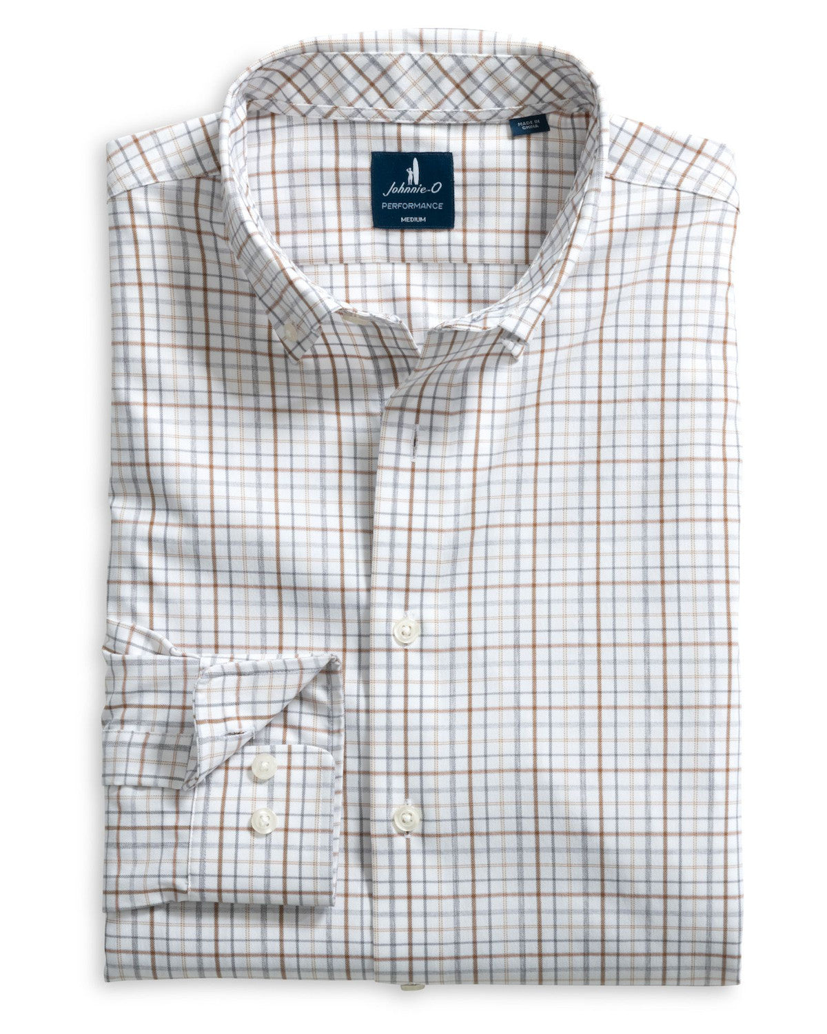 Everyday Performance Button Down - Sandlewood Pane