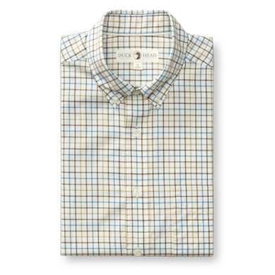 Joyner Plaid Cotton Sport Shirt - Wheatfield